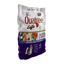 Quatree Life Cães Adultos Raças Pequenas Salmão com Arroz 20kg
