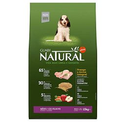 Ração Affinity Guabi Natural Frango e Arroz Integral para Cães Filhotes Raças Média