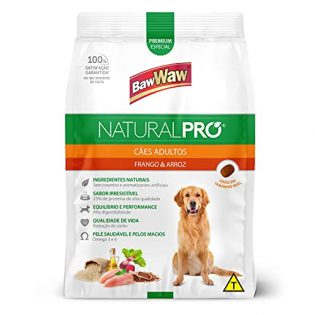 Ração Baw Waw Natural Pro para cães adultos sabor Frango e Arroz - 1kg