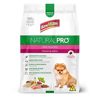Ração Baw Waw Natural Pro para cães filhotes sabor Frango e Arroz - 1kg