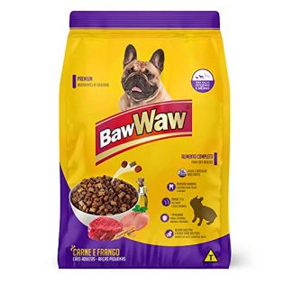Ração Baw Waw para cães pequeno e médio porte sabor Carne e Frango 6kg