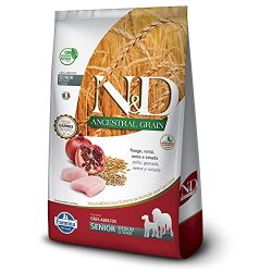 Ração Farmina N&D Ancestral Grain Frango Cães Idosos Raças Médias