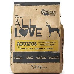 Ração Orgânica All Love Sabor Frango, Chia, Cenoura & Azeite para Cães Adultos