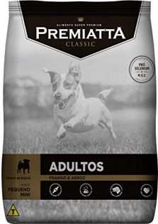 Ração Premiatta Classic Frango e Arroz para Cães Adultos Raça Mini e Pequena