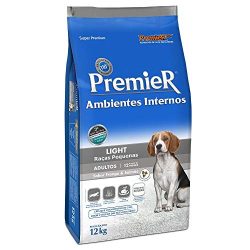 Ração Premier Ambientes Internos Light para Cães Adultos Sabor Frango e Salmão, 12kg