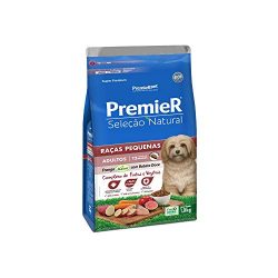 Ração Premier Pet Seleção Natural Cães Adultos Raças Pequenas Frango Korin com Batata Doce