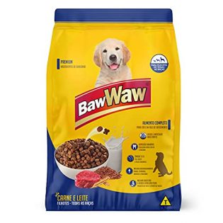Ração Premium Baw Waw Carne e Leite para Cães Filhotes