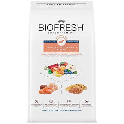Ração Seca Biofresh Mix de Carne, Frutas, Legumes e Ervas Frescas Cães Filhotes de Raças Pequenas e Minis