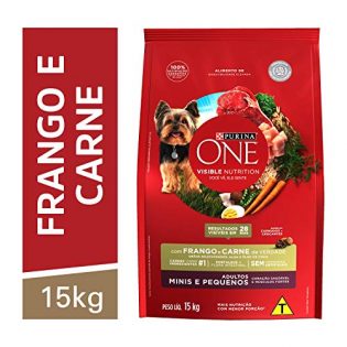 Ração Seca Nestlé Purina One Frango e Carne para Cães Adultos Raças Minis e Pequenas
