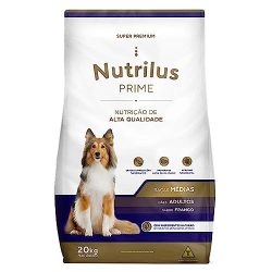 Ração Seca Nutrilus Prime Frango para Cães Adultos de Raças Médias - 20 Kg