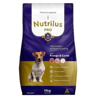 Ração Seca Nutrilus Pro+ Frango & Carne para Cães Adultos de Raças Pequenas