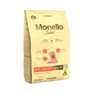 Ração Seca Nutrire Monello Select Frango & Arroz para Cães Adultos Raças Pequenas