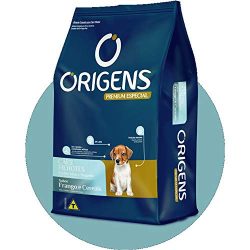 Ração Seca Origens Premium Especial Frango e Cereais Cães Filhotes