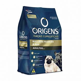 Ração Seca Origens Premium Especial Raças Específicas para Cães Adultos das Raças Bulldog Francês e Pug