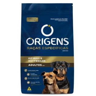 Ração Seca Origens Premium Especial Raças Específicas para Cães Adultos das Raças Pit Bull e Rottweiler