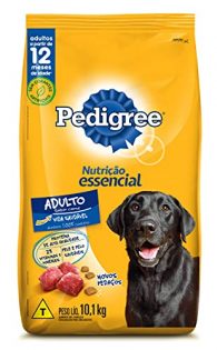 Ração Seca Pedigree Nutrição Essencial Carne para Cães Adultos Raças Médias e Grandes