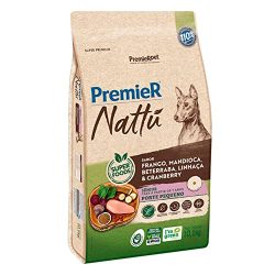 Ração Seca PremieR Nattú Mandioca para Cães Idosos Porte Pequeno