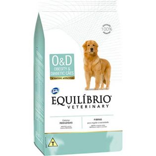 Ração Seca Total Equilíbrio Veterinary O&D Obesity & Diabetic Cães Adultos