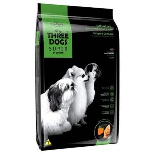 three dogs ração raças pequenas