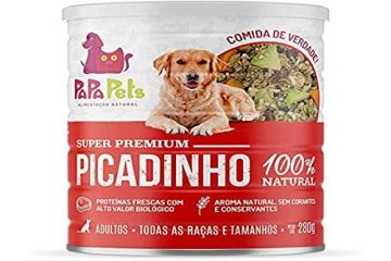 Alimento Natural Papapets Picadinho para Cães Adultos Carne 280 g