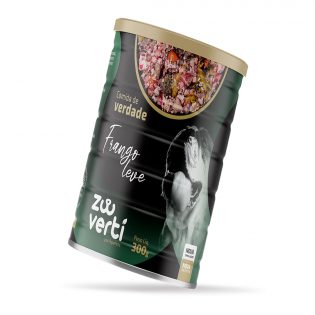 Alimento Natural Papapets Zooverti Frango Leve para Cães Frango 300 g