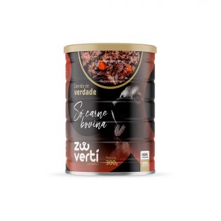 Alimento Natural Papapets Zooverti Só Carne Bovina para Cães Carne 300 g