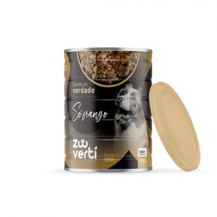 Alimento Natural Papapets Zooverti Só Frango para Cães Frango 300 g