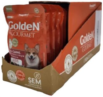 Golden Gourmet Para Cães Adulto Pequeno Porter Sabor Carne 85g- Caixa com 20 unidades  85 g