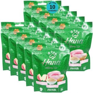 Hana Natural Life Batata Doce Quinoa Frango 80g Para Cães Adultos Kit C/ 10 Um  80 g
