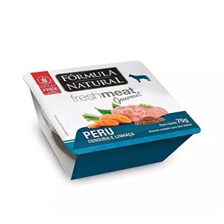 KIT 10 Ração Úmida Fórmula Natural Fresh Meat Gourmet Patê Cães Carne - 70g 70 g