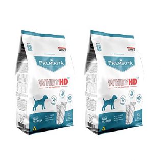 Kit com 2 pct - Ração Premiatta Whey HD 32 Cães Filhotes de todas as raças 3kg (15x200g) 3 kg
