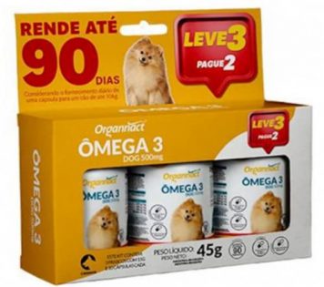 Kit Omega 3 Dog 500mg 15g - Leve 3 Pague 2  15 g