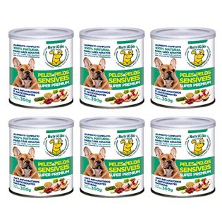 NutriCão Alimento super premium para cães com Pele Sensível - - Cx com 6 unidades de 300g  300 g