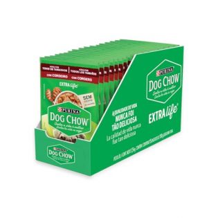 Pack Nestlé Purina Dog Chow Ração Úmida Para Cães Adultos Cordeiro Ao Molho - Com 15 Sachês 100g 100 g