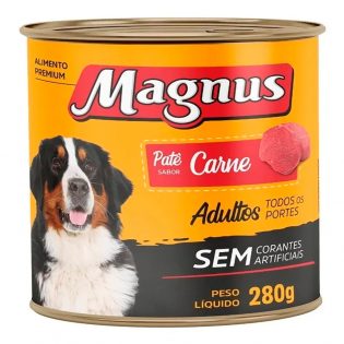 Patê Em Lata Sabor Carne Para Cães Adultos 280g Magnus  250 g