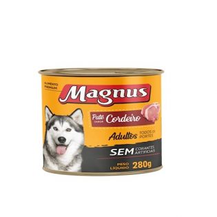 Patê Em Lata Sabor Cordeiro Para Cães Adultos 280g Magnus  280 g