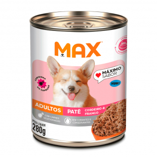 Patê Total Max Cordeiro e Frango para Cães Adultos. Frango 280 g