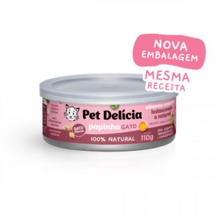 Pet Delícia Crescimento Saudável Papinha de Frango Natural 110g Pet Delícia Raça Filhotes