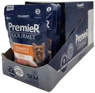 Premier Gourmet Para Cães Adulto Pequeno Porter Sabor Salmão 85g - Caixa com 20 unidades  85 g