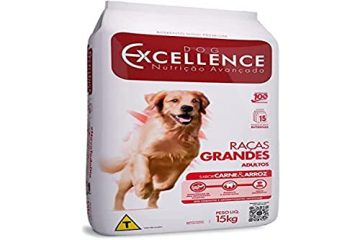 Ração Dog Excellence para Cães Adultos de Raças Grandes Carne Cereais 15 kg