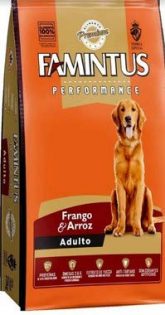 Ração Famintus Premium Performance Adultos Frango e Arroz Sem Corantes Artificiais 20kg  20 kg