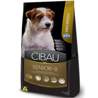 Ração Farmina Cibau Senior +8 para Cães de Raças Pequenas com 8 Anos ou Mais de Idade Frango 1 kg