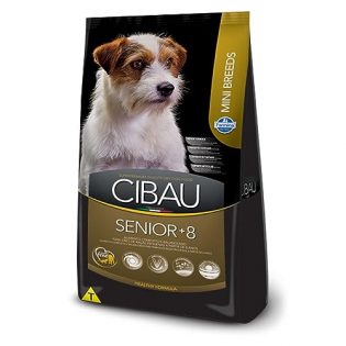 Ração Farmina Cibau Senior +8 para Cães de Raças Pequenas com 8 Anos ou Mais de Idade Frango 1 kg