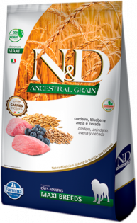 Ração Farmina N&D Ancestral Grain Cordeiro Cães Adultos Raças Grandes Frango 10