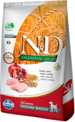 Ração N&D Ancestral Grain para Cães Adultos de Raças Médias Frango 2