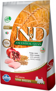 Ração Farmina N&D Ancestral Grain Frango Cães Adultos Raças Pequenas Frango 800 g