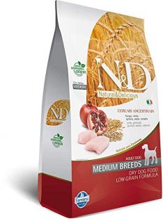 Ração Farmina N&D Ancestral Grain para Cães Adultos de Raças Médias Sabor Frango e Romã  2