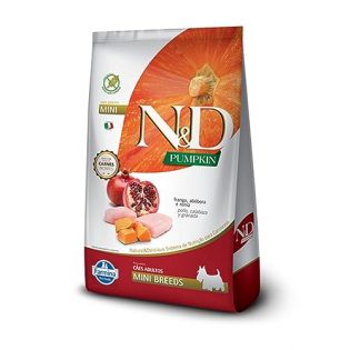Ração Farmina N&D Pumpkin Carnes Nobres Frango para Cães Adultos de Raças Pequenas Frango Vegetais 10