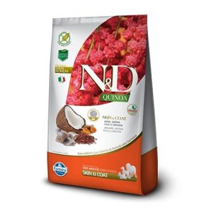 Ração Farmina N&D Quinoa Skin & Coat Peixe para Cães Adultos de Todas as Raças Peixe Cereais 800 g