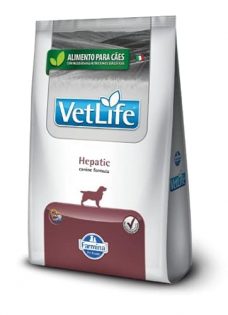 Ração Farmina Vet Life Natural Hepatic para Cães com Insuficiência Hepática Peixe Cereais 10